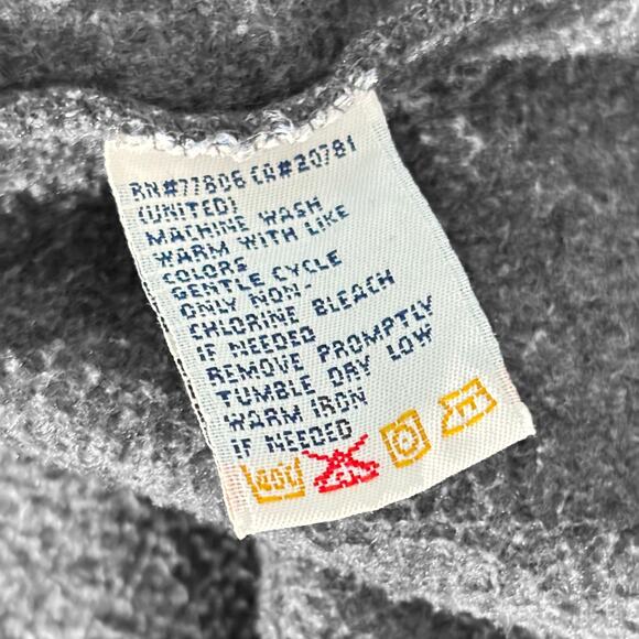 VTG Y2K Tommy Hilfiger Spellout‎ Sweater Men's XL Half Zip Fleece Pullover - Picture 5 of 6